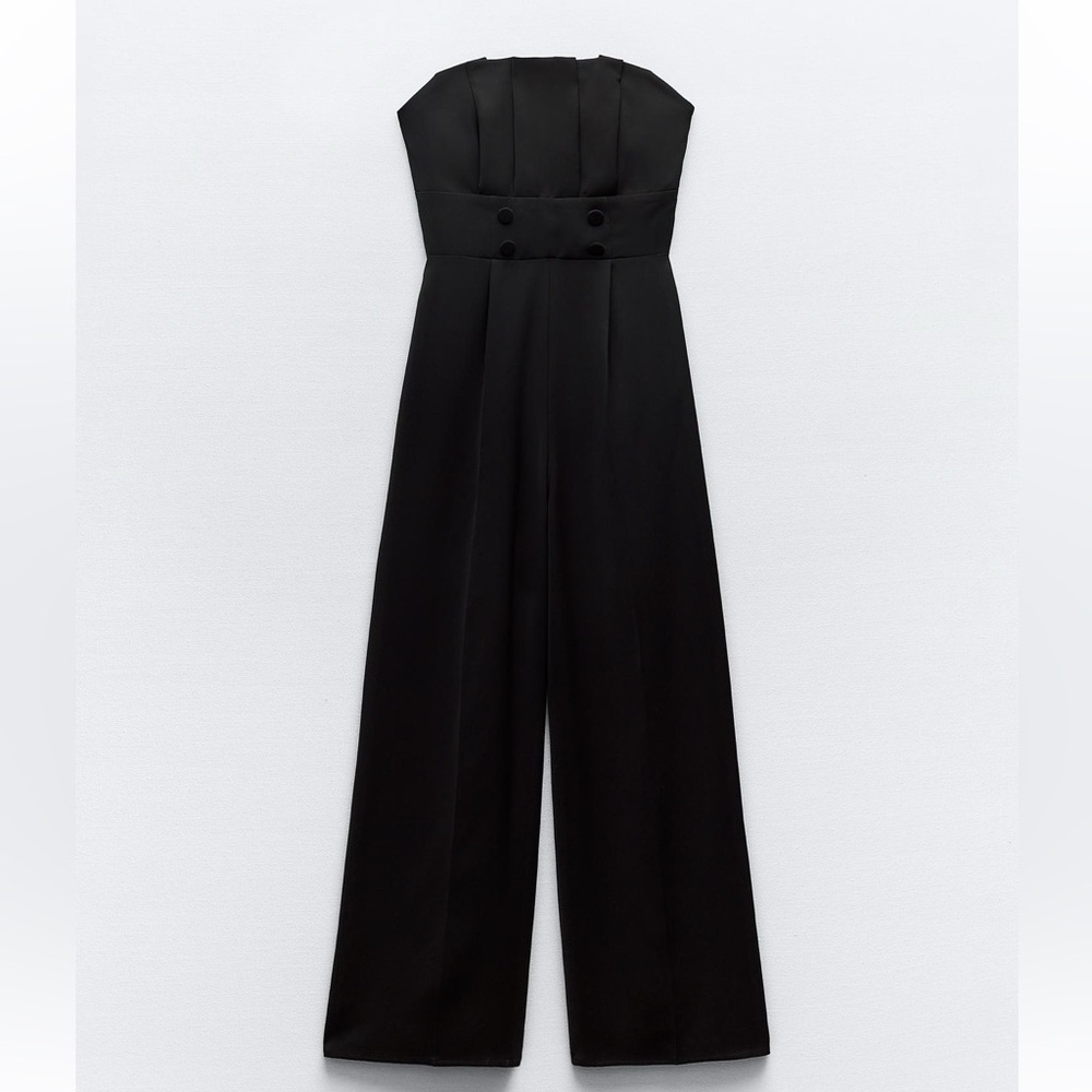 Zara Strapless Long Jumpsuit